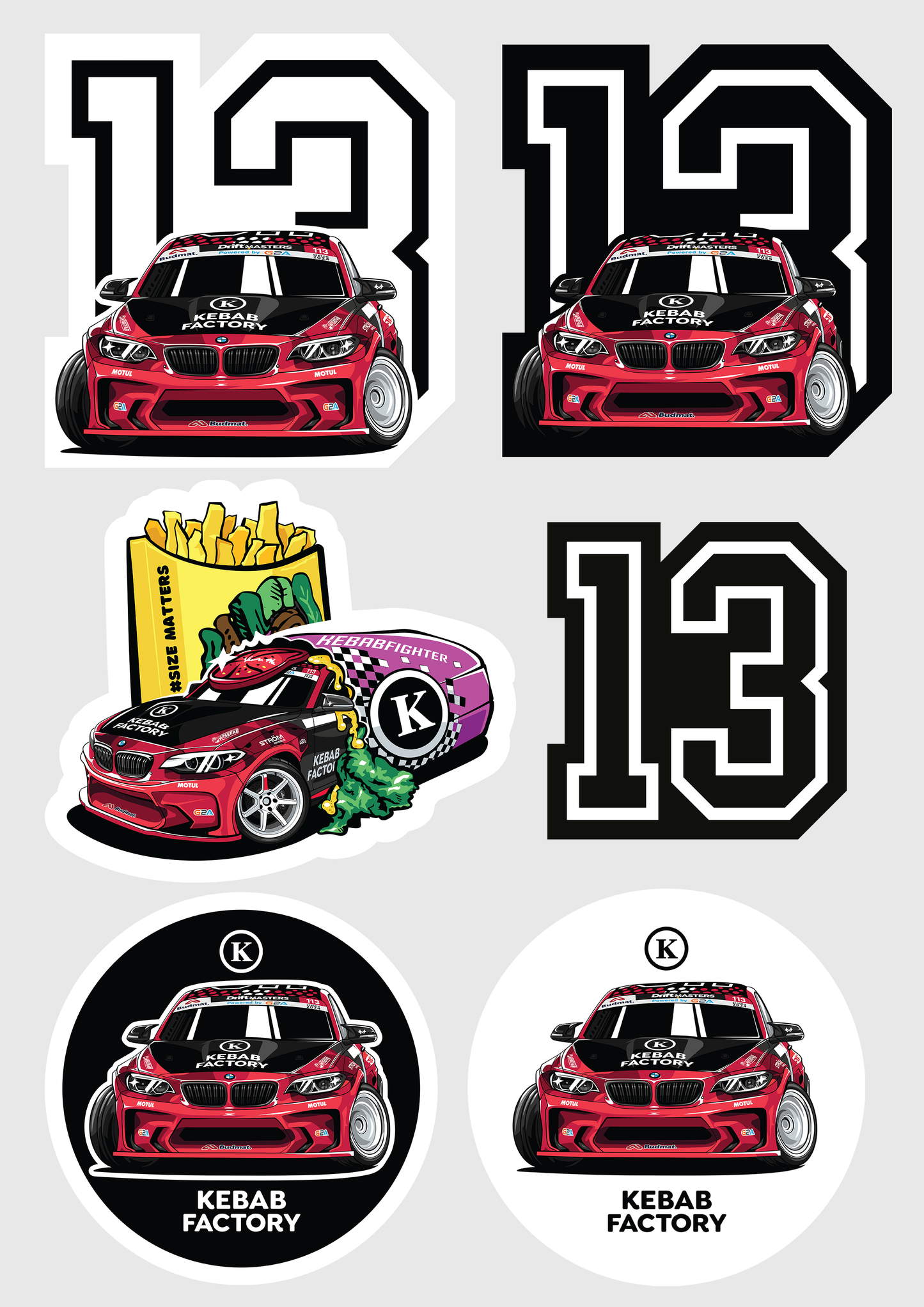 THE 13 Sticker pack